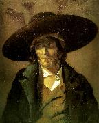 Theodore   Gericault portrait d' homme dit le vendeeen Spain oil painting artist